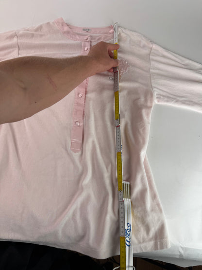 Vintage Dior Twin Set Pink L