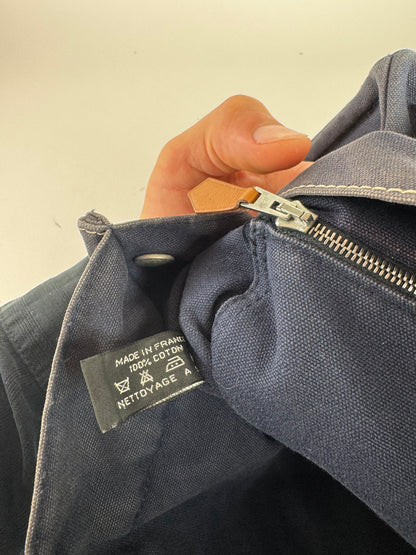 Vintage Hermes Cotton Tote bag navy