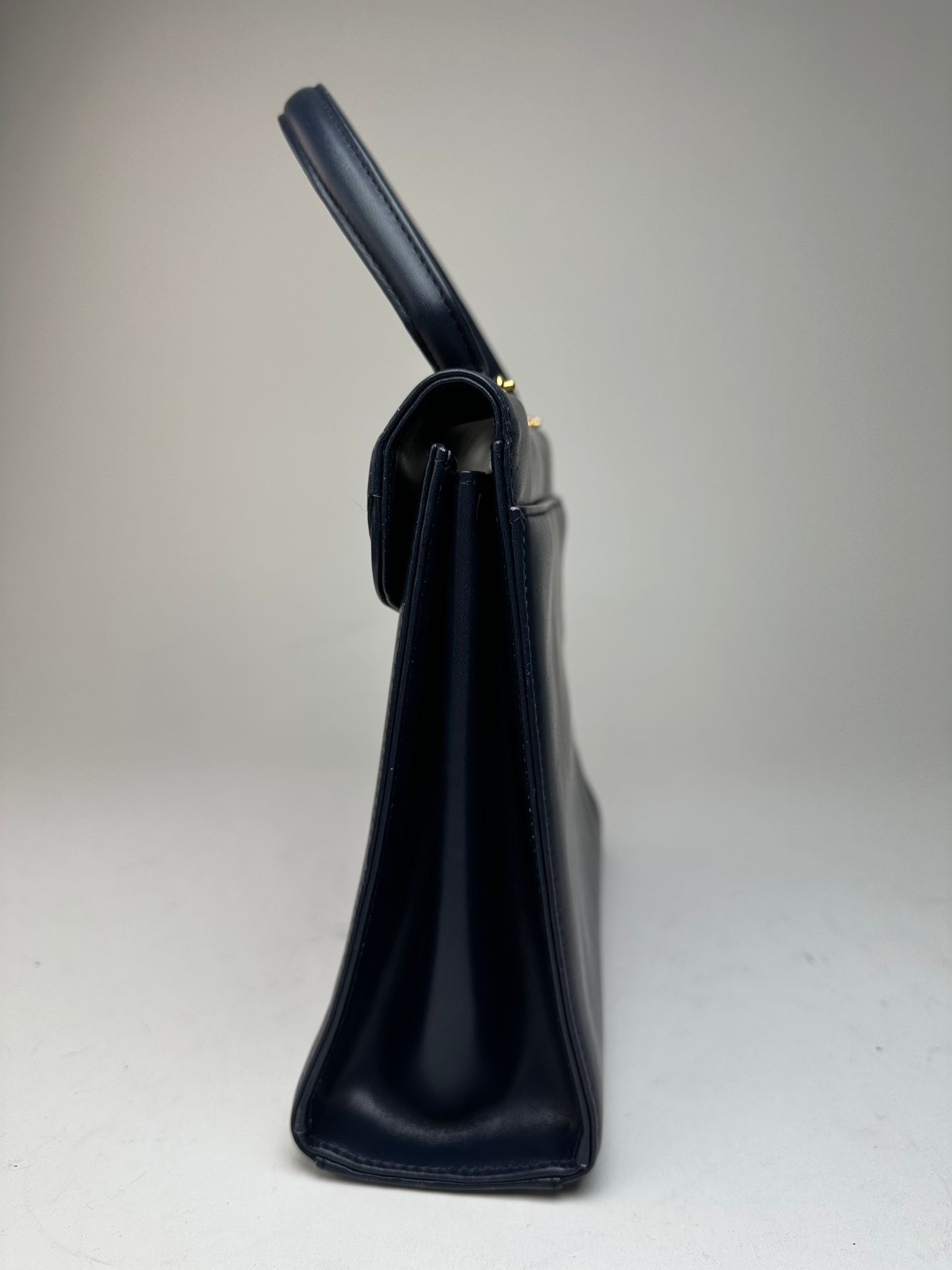 Vintage Givenchy Leather Handbag Navy