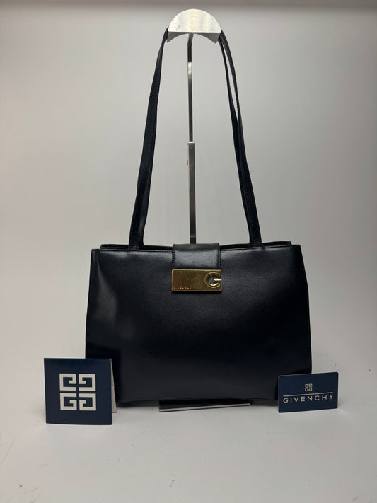 Sac vintage en cuir noir Givenchy