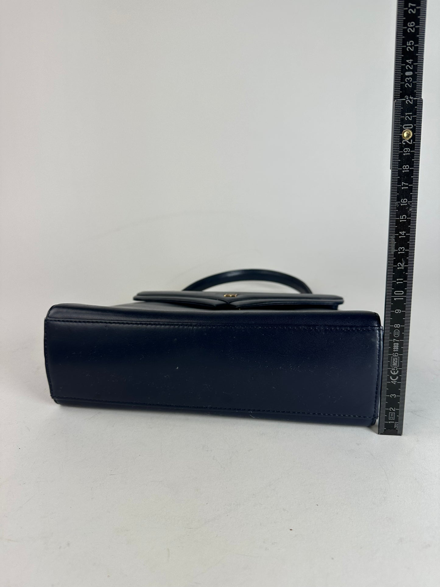 Vintage Givenchy Leather Handbag Navy