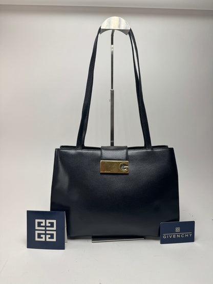 Sac vintage en cuir noir Givenchy
