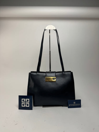 Sac vintage en cuir noir Givenchy