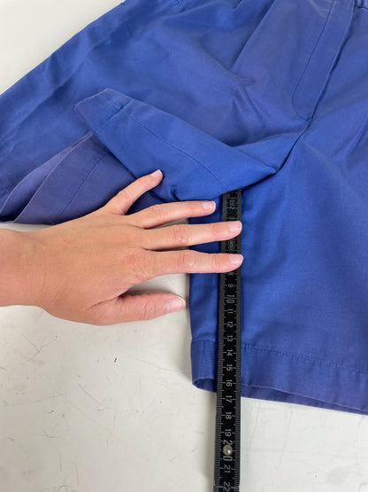 Vintage Dior Sports Shorts Blue Silver S
