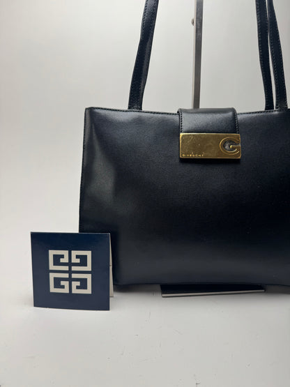 Sac vintage en cuir noir Givenchy