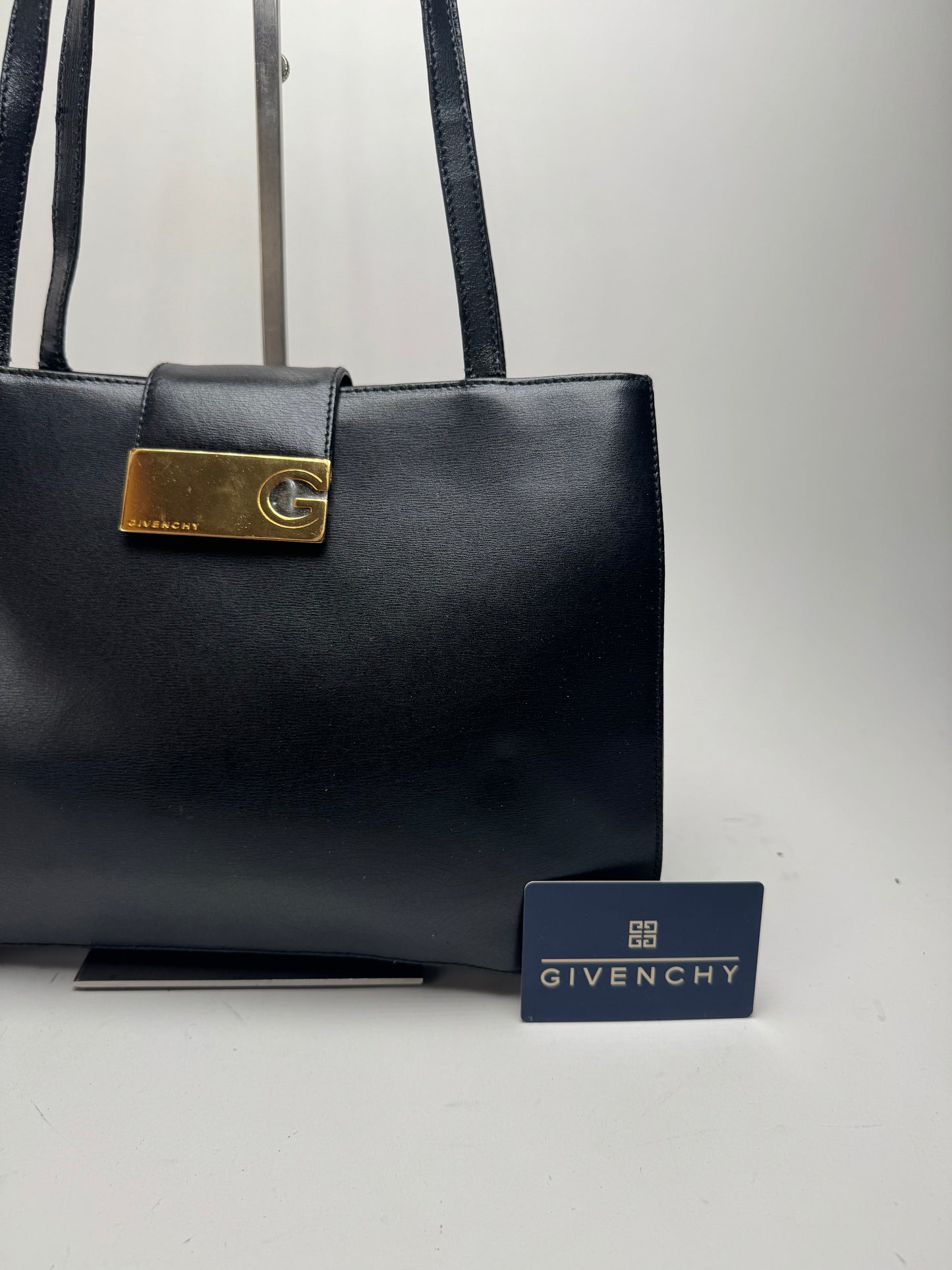 Sac vintage en cuir noir Givenchy