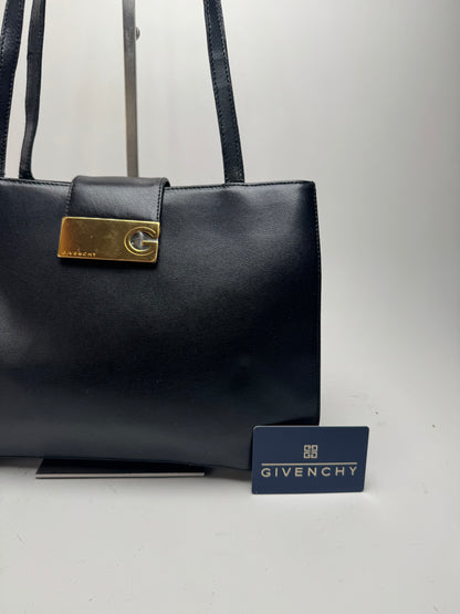 Sac vintage en cuir noir Givenchy