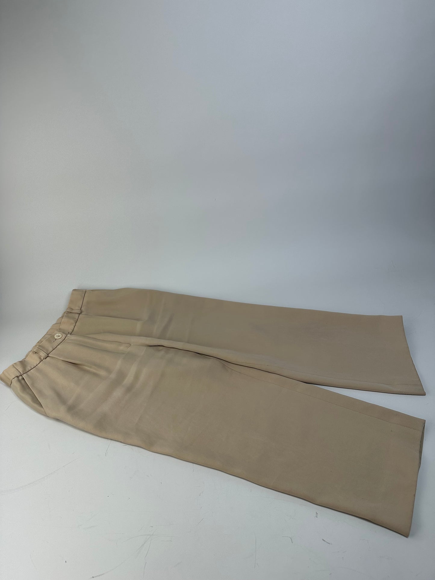 Vintage Chloe Silk Trousers Beige S