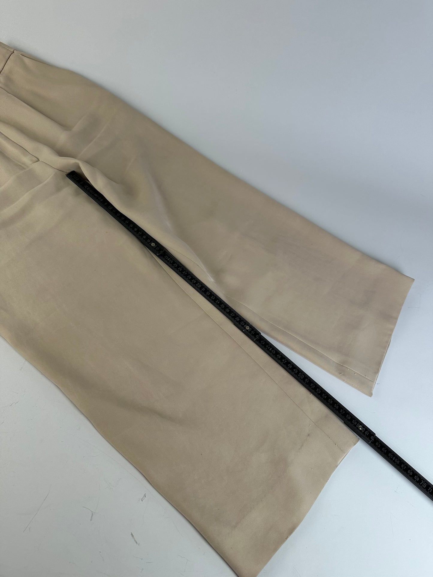 Vintage Chloe Silk Trousers Beige S