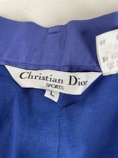 Vintage Dior Sports Shorts Blue Silver S