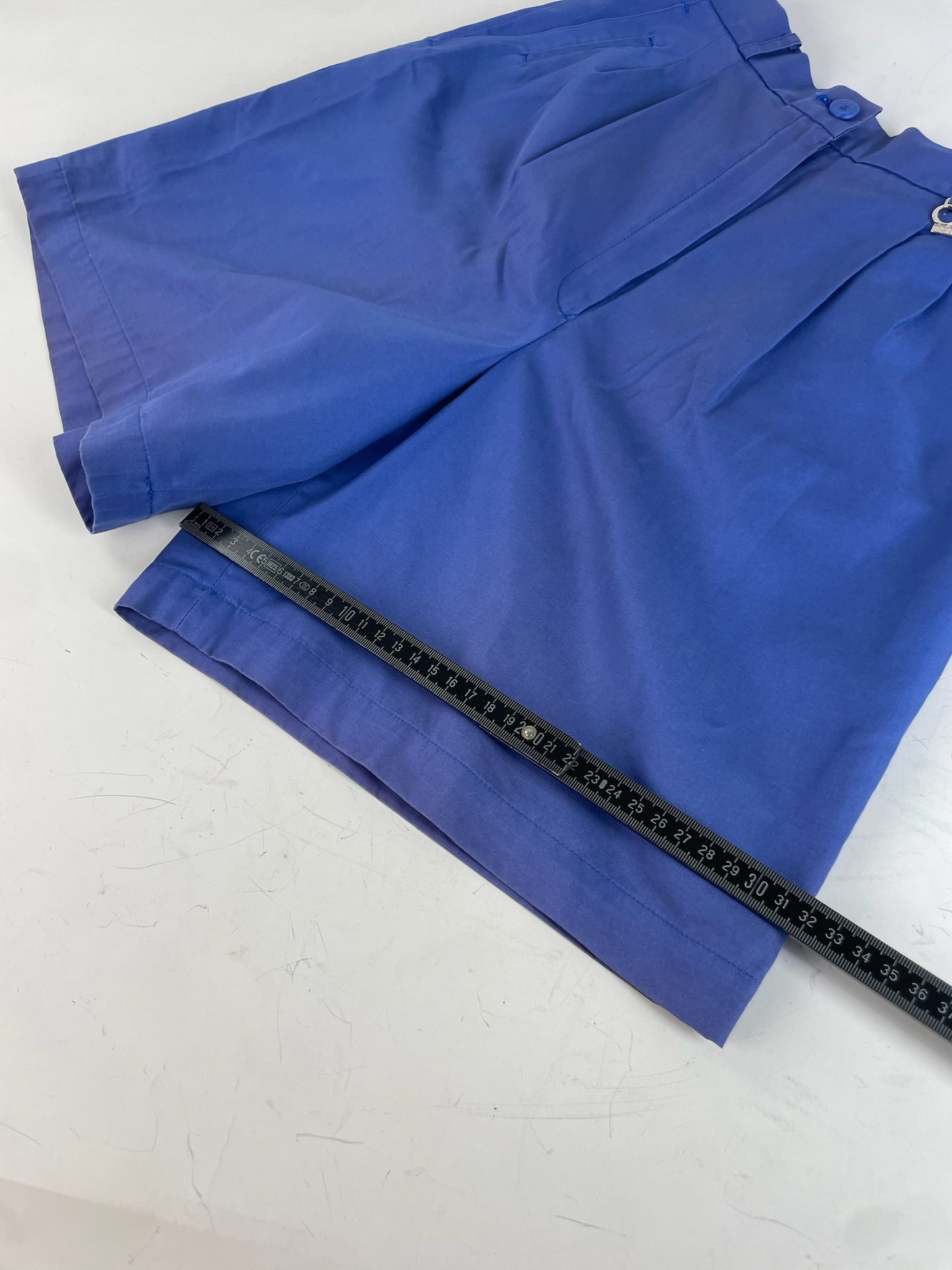 Vintage Dior Sports Shorts Blue Silver S