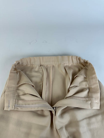 Vintage Chloe Silk Trousers Beige S