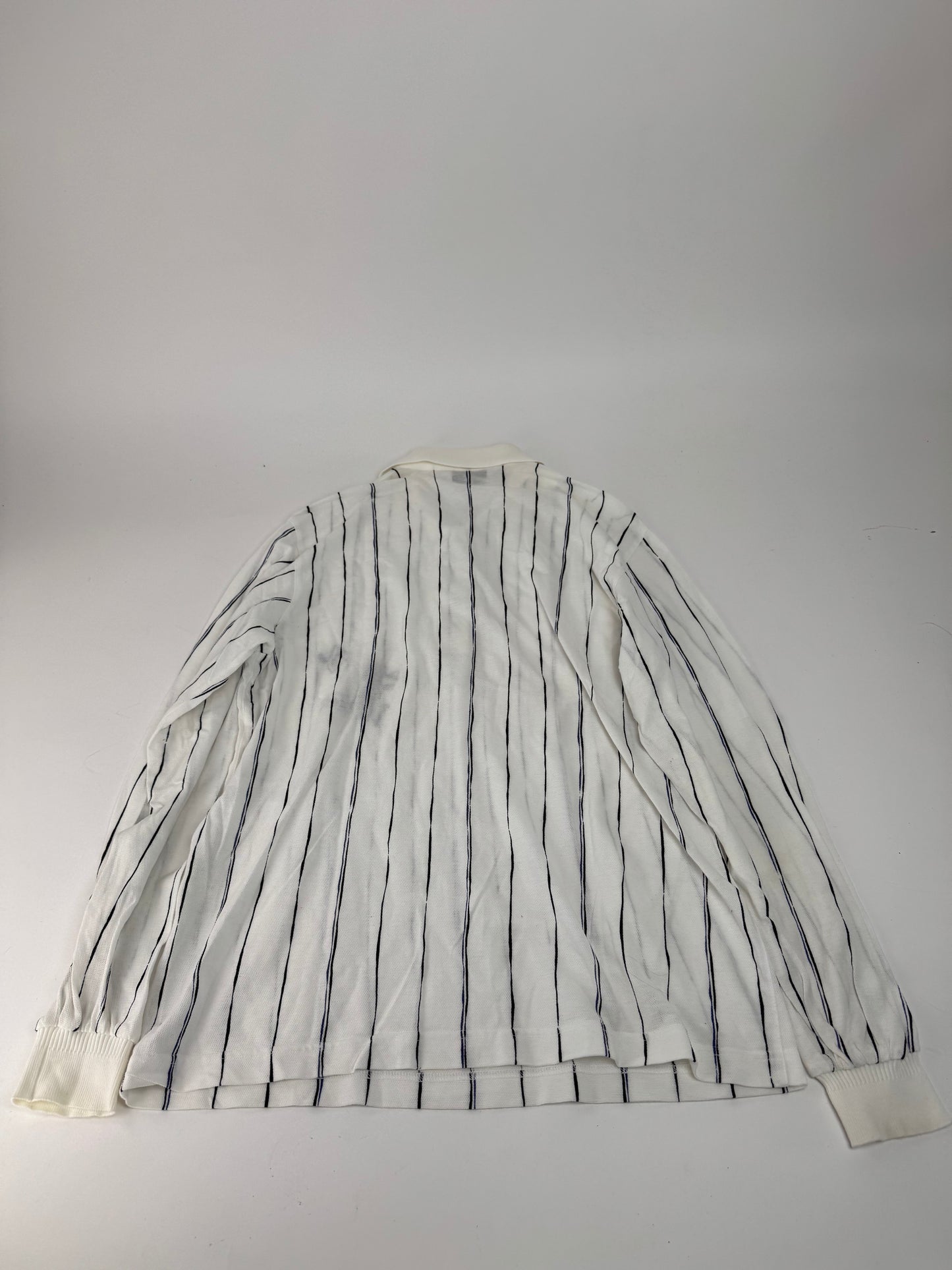 Vintage Dior Shirt Sweater Striped White L
