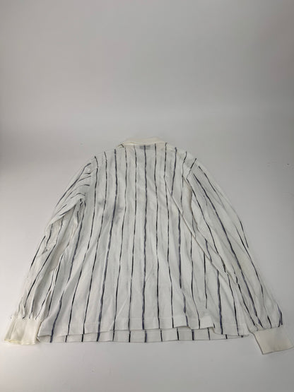Vintage Dior Shirt Sweater Striped White L