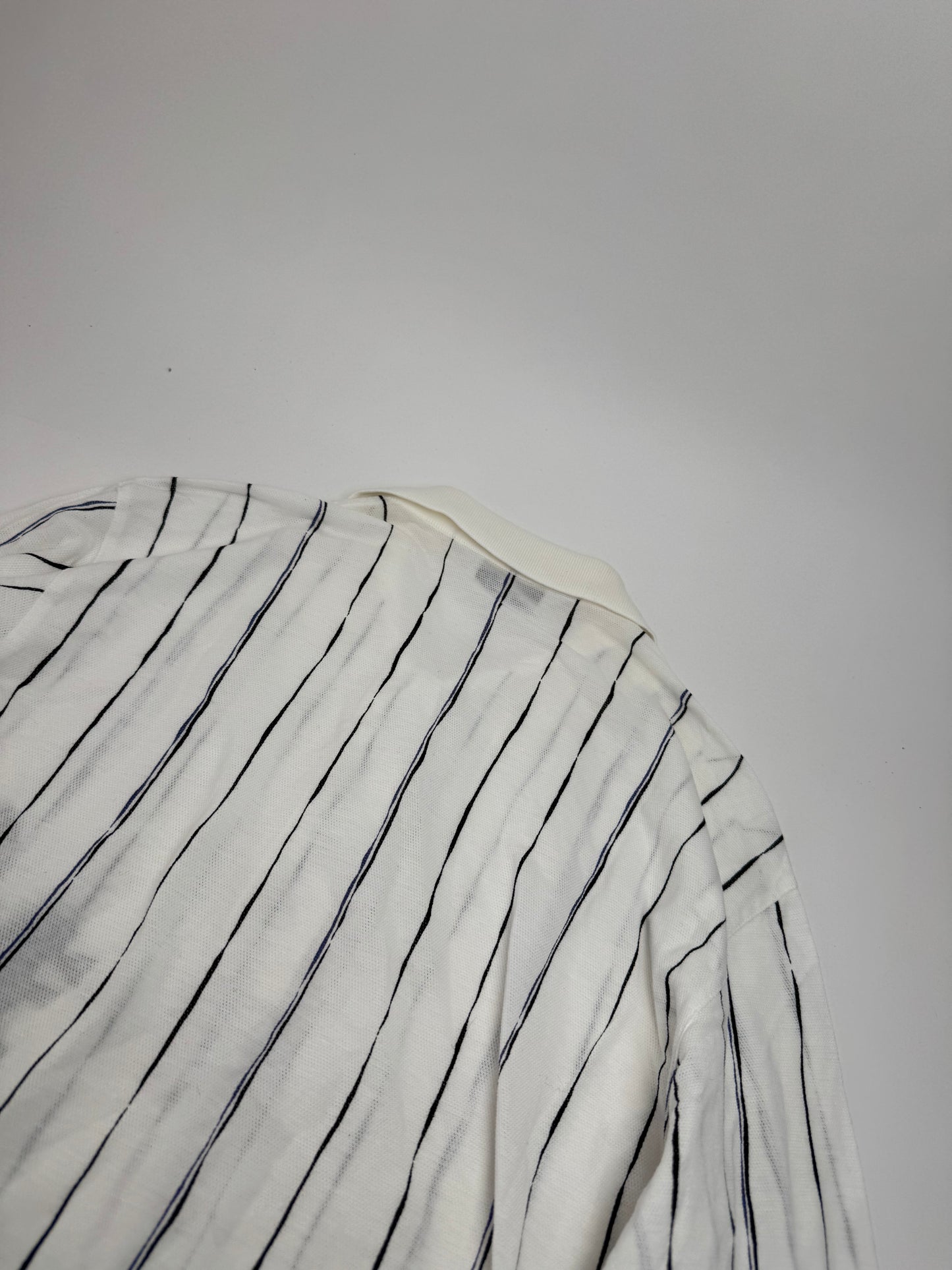 Vintage Dior Shirt Sweater Striped White L