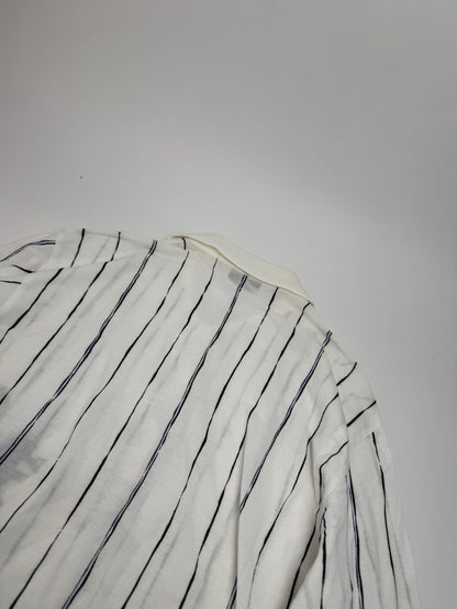 Vintage Dior Shirt Sweater Striped White L