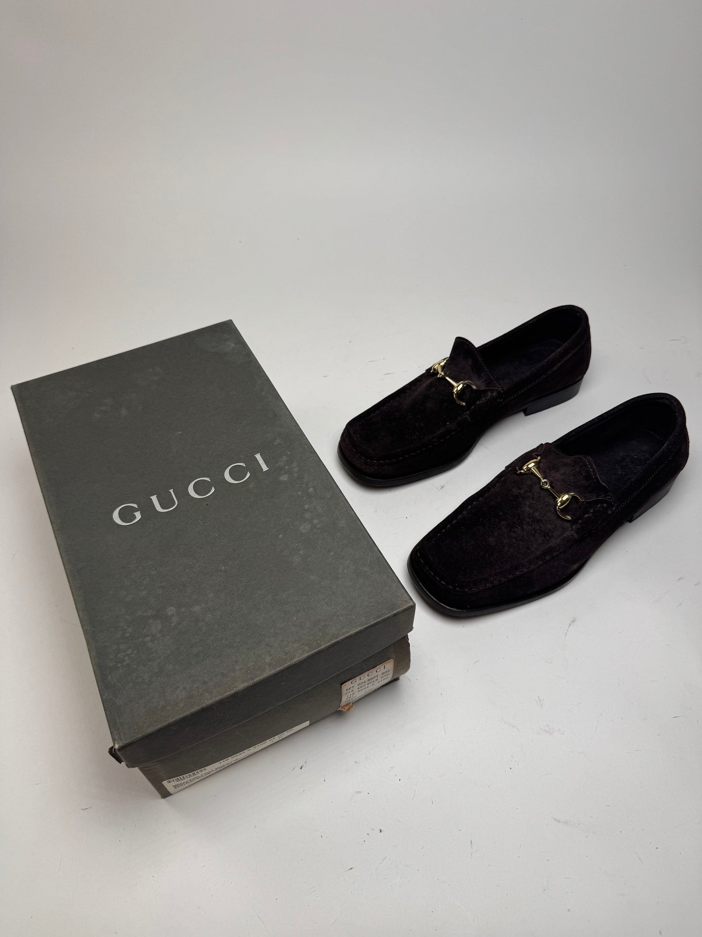 Vintage Gucci Suede Loafer Brown