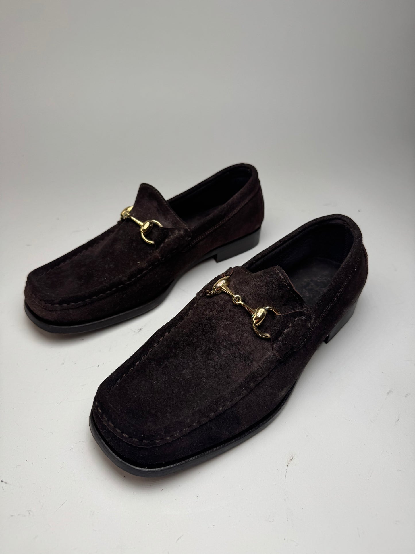 Vintage Gucci Suede Loafer Brown