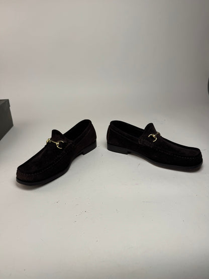Vintage Gucci Suede Loafer Brown