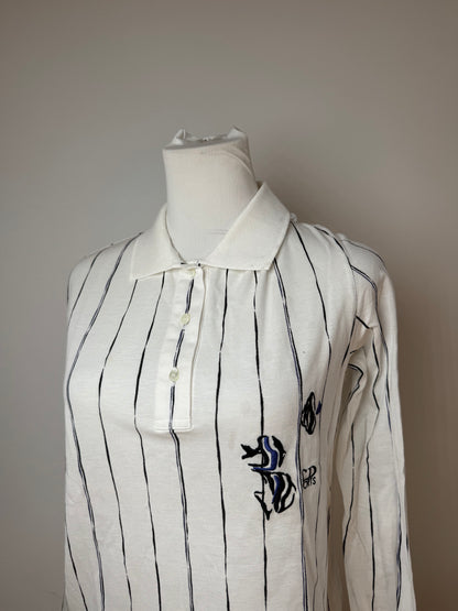 Vintage Dior Shirt Sweater Striped White L
