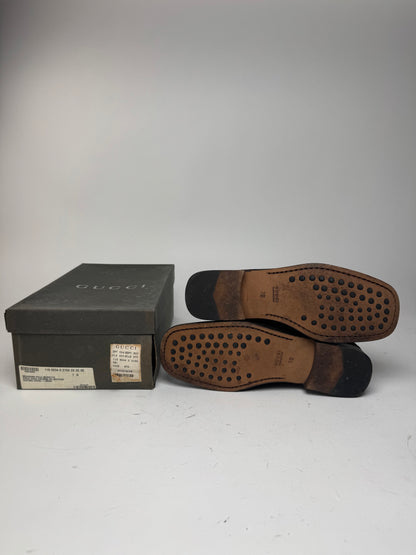 Vintage Gucci Suede Loafer Brown