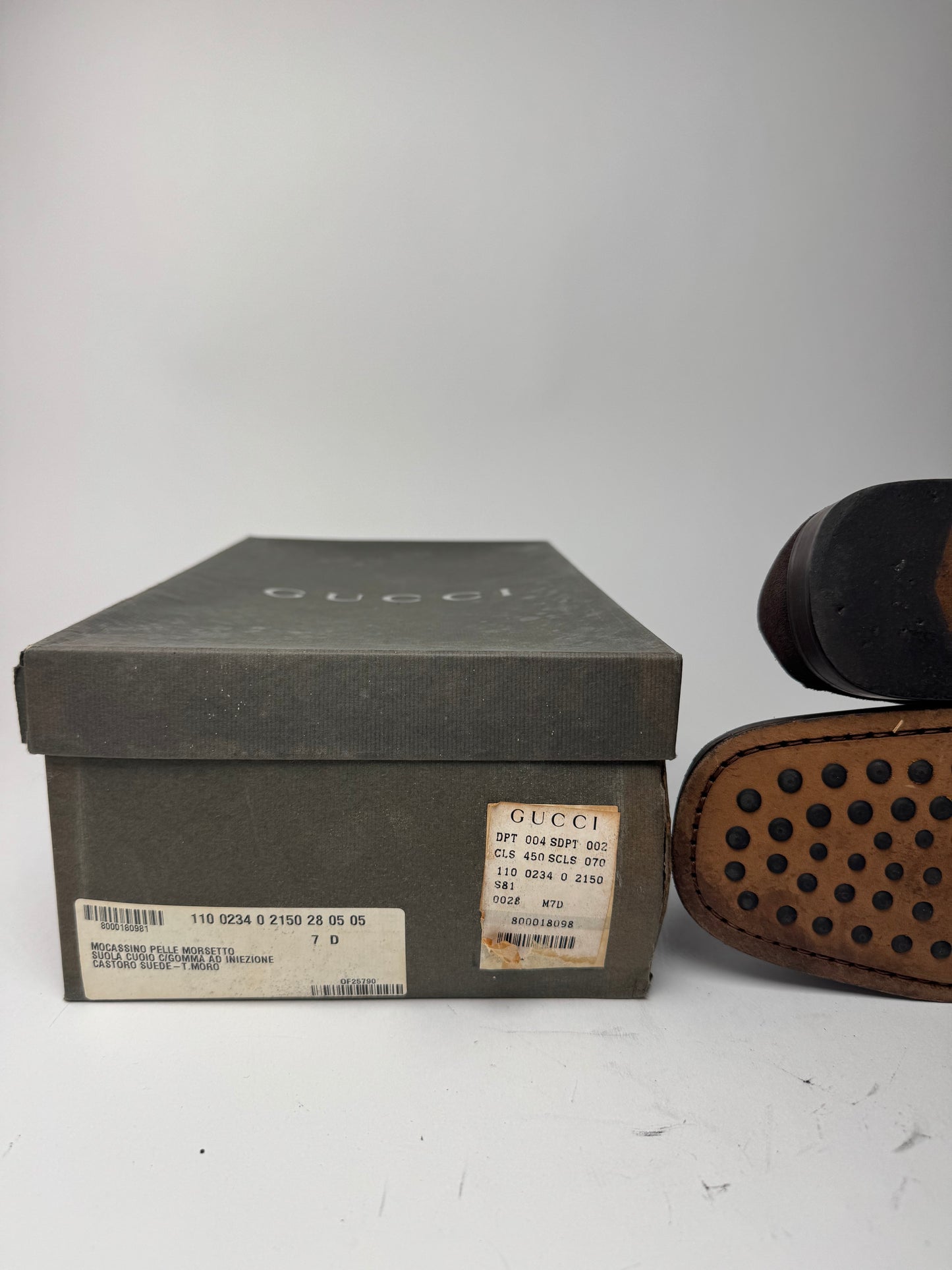 Vintage Gucci Suede Loafer Brown