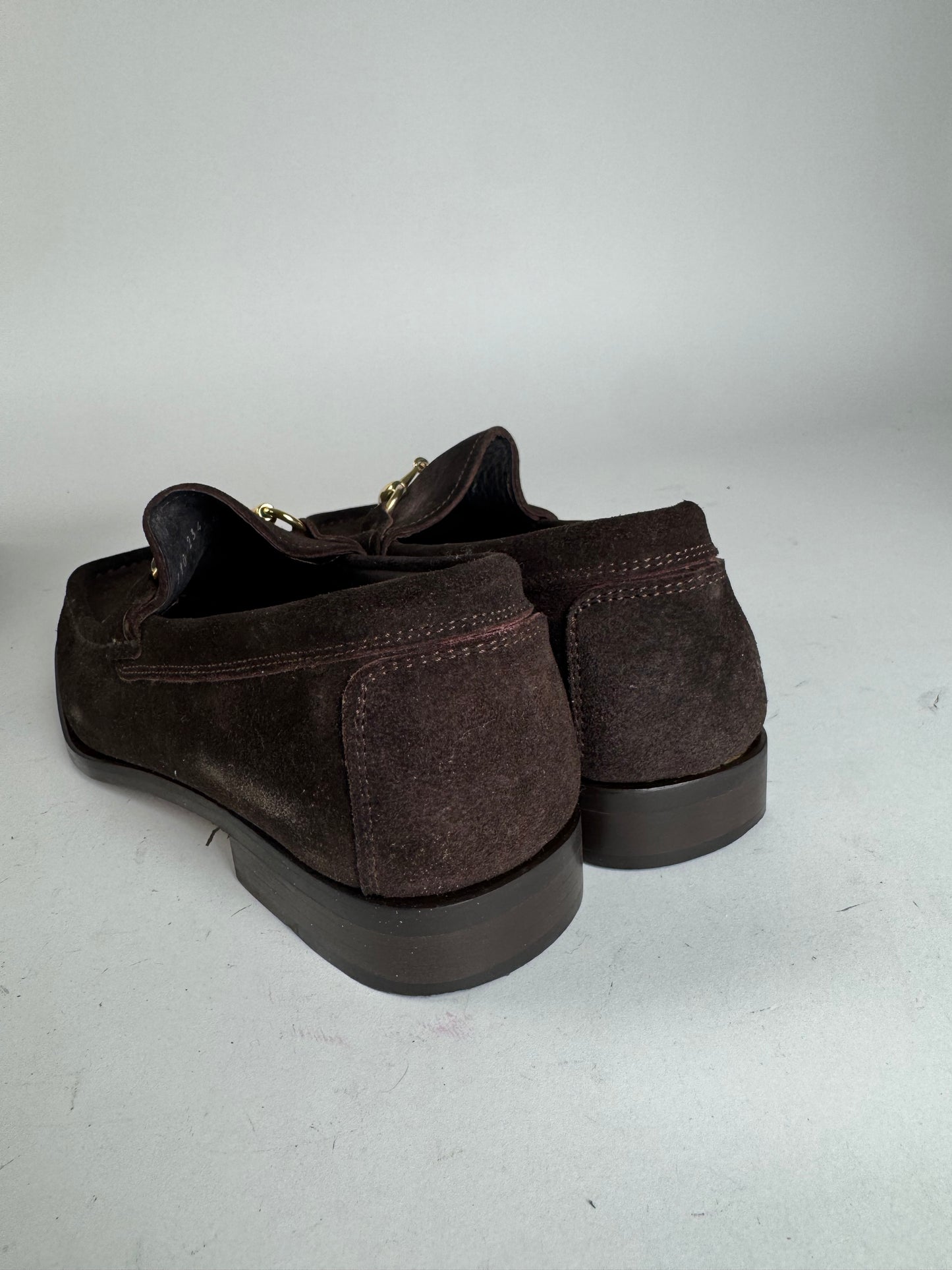 Vintage Gucci Suede Loafer Brown