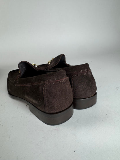 Vintage Gucci Suede Loafer Brown