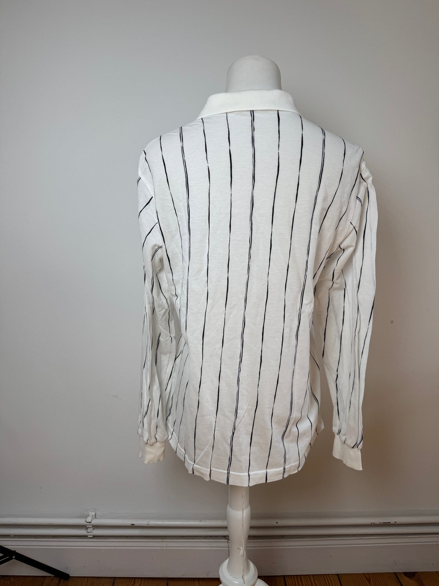 Vintage Dior Shirt Sweater Striped White L