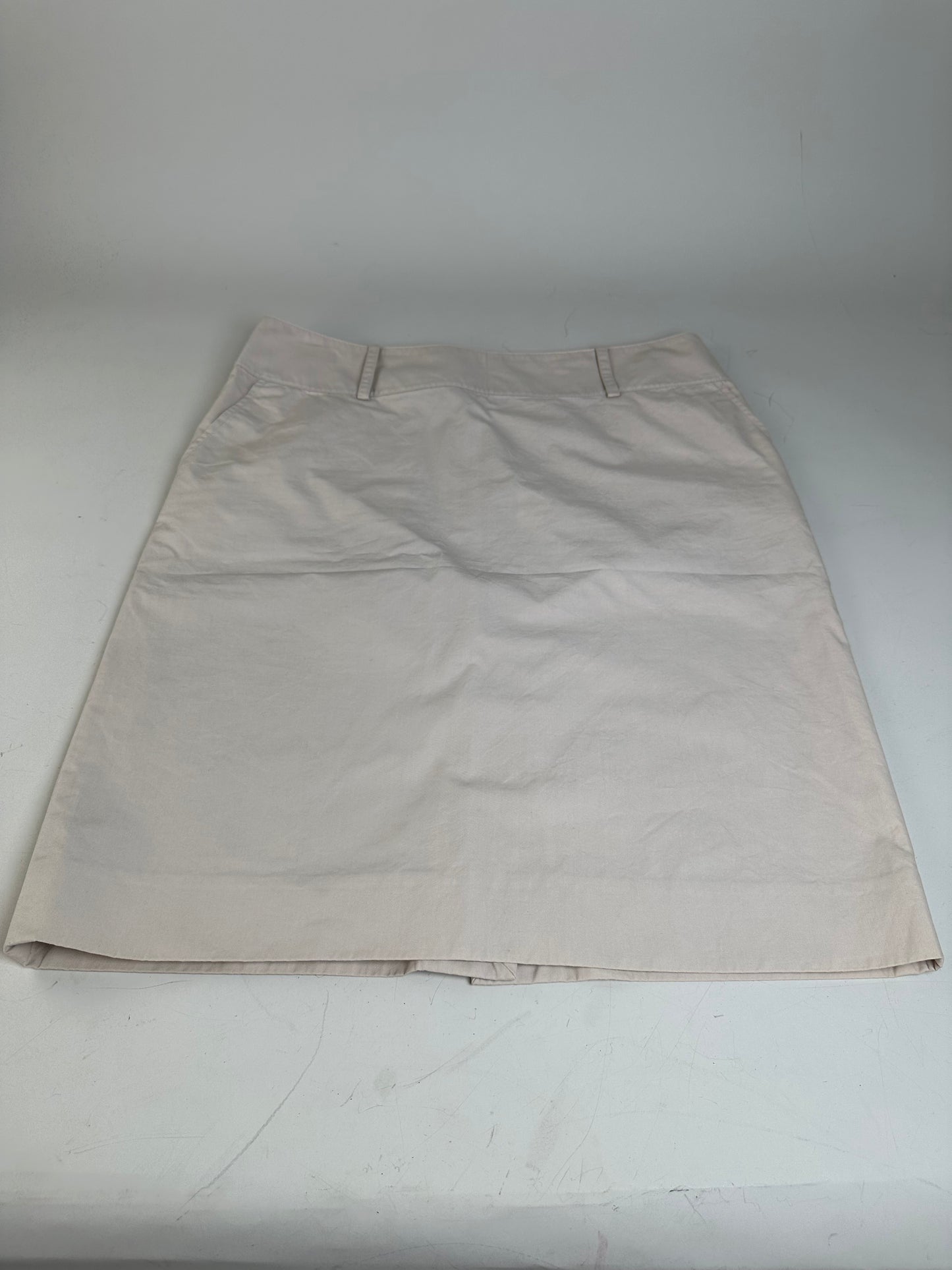 Vintage Celine Cotton Blend Skirt Cream L