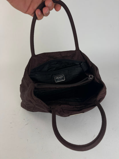 Sac Prada vintage en polyester violet