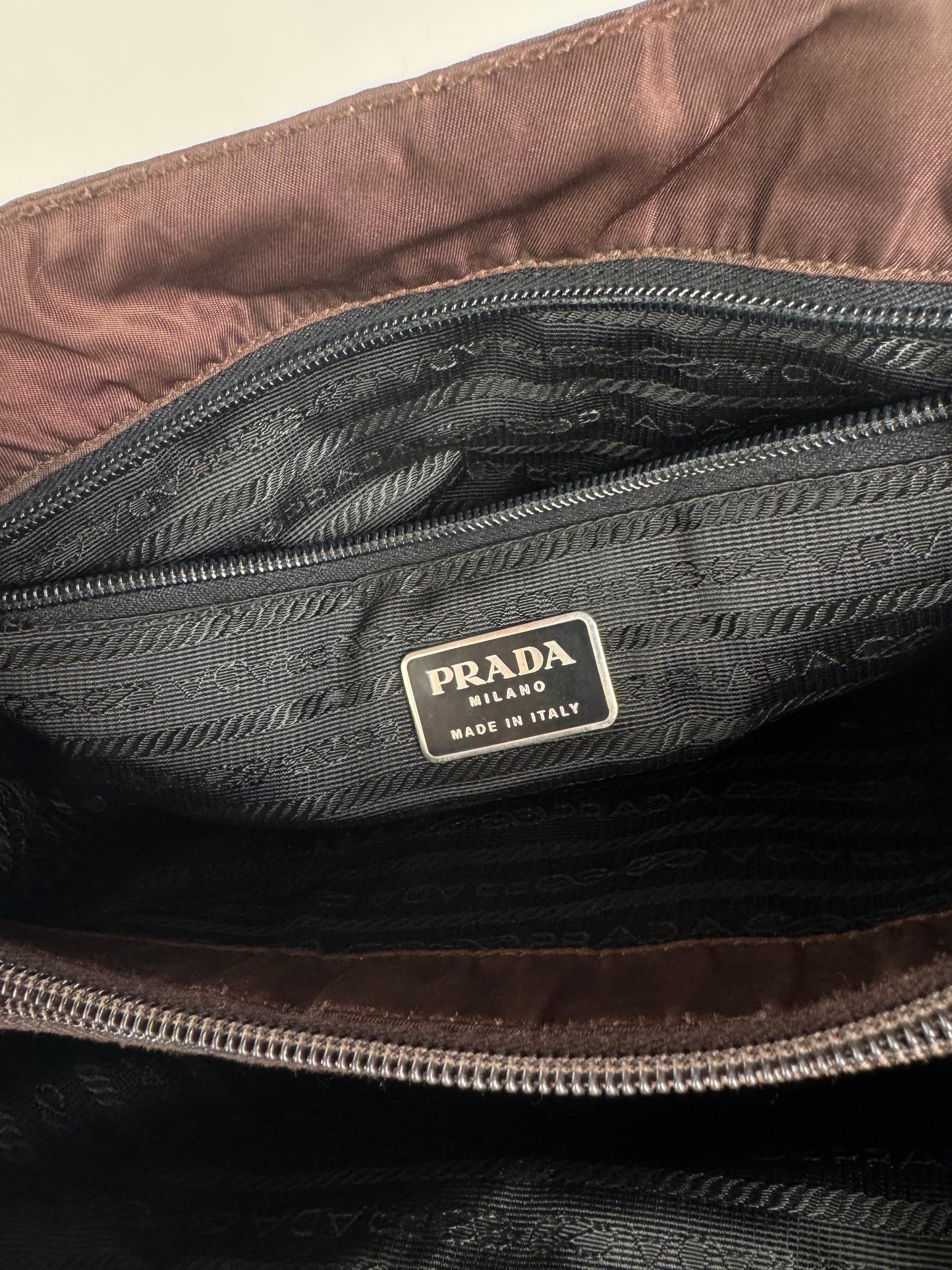 Sac Prada vintage en polyester violet