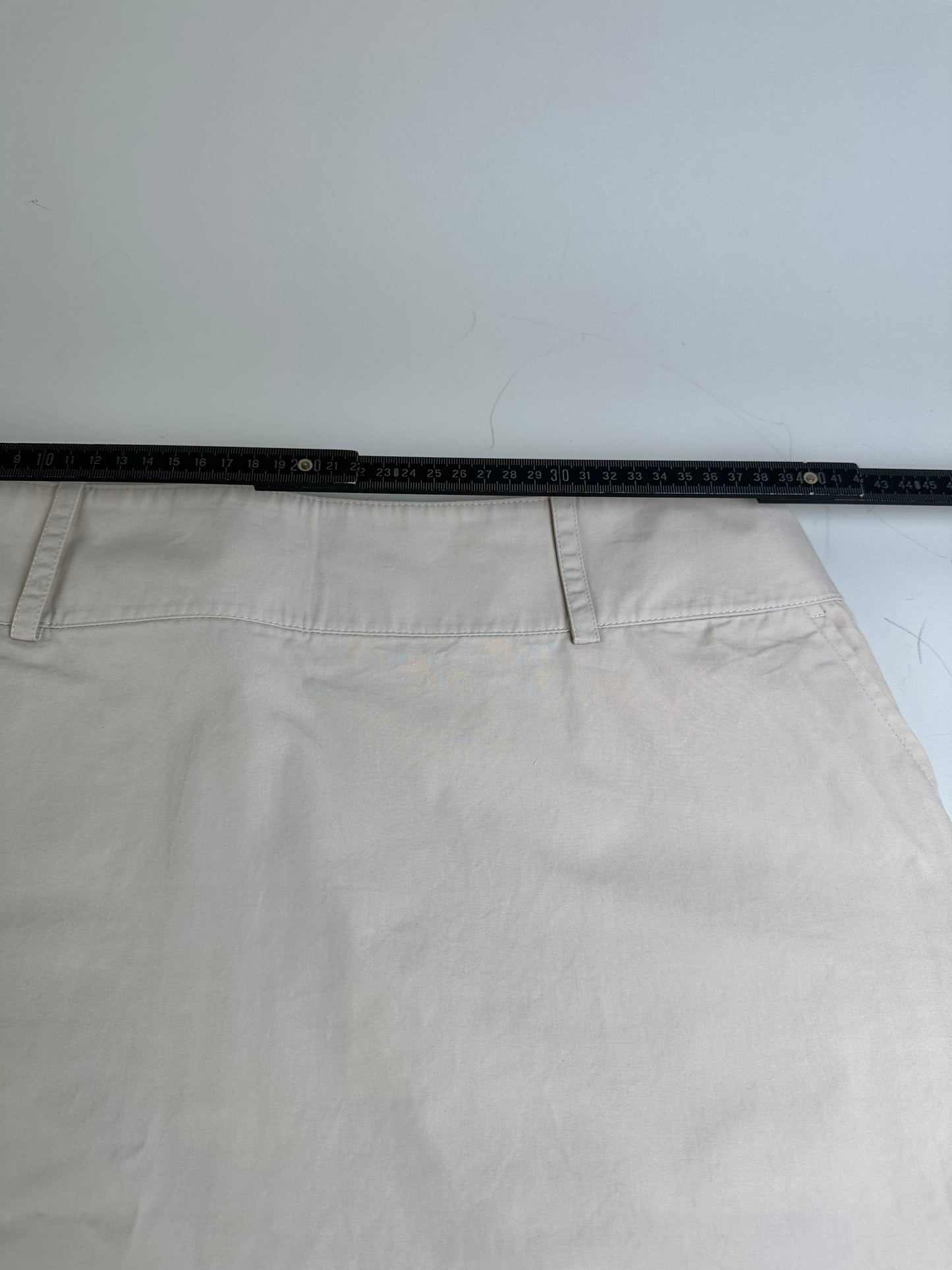 Vintage Celine Cotton Blend Skirt Cream L