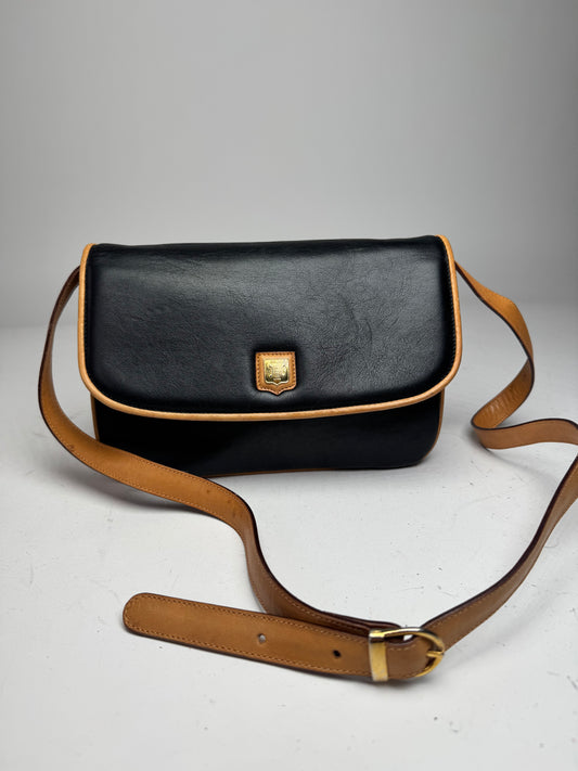 Vintage Celine Triomphe Bag Brown Black 
