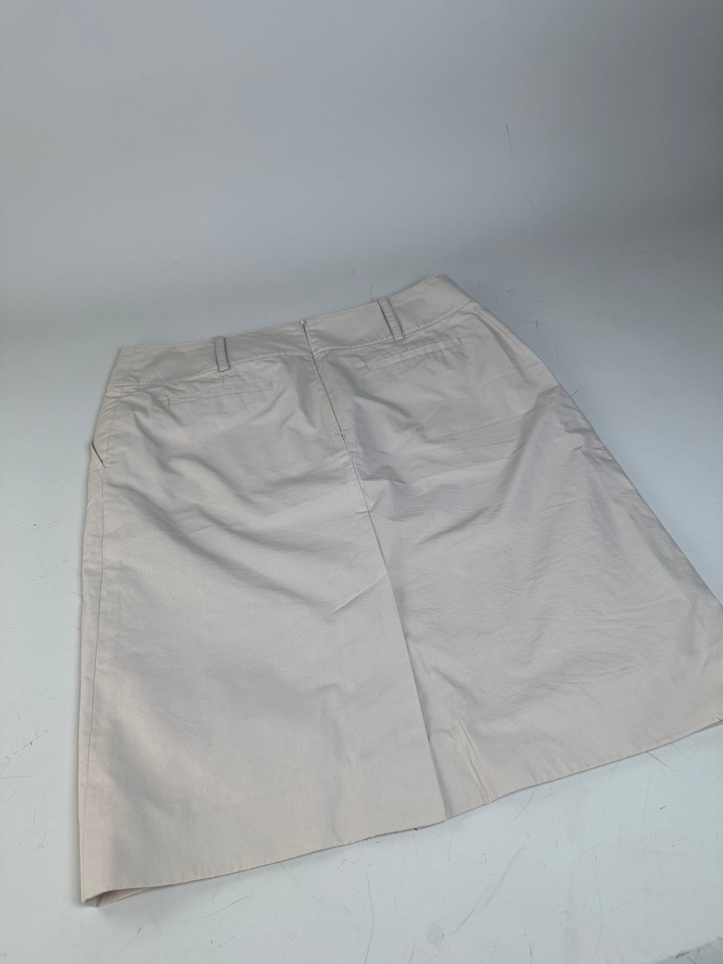 Vintage Celine Cotton Blend Skirt Cream L