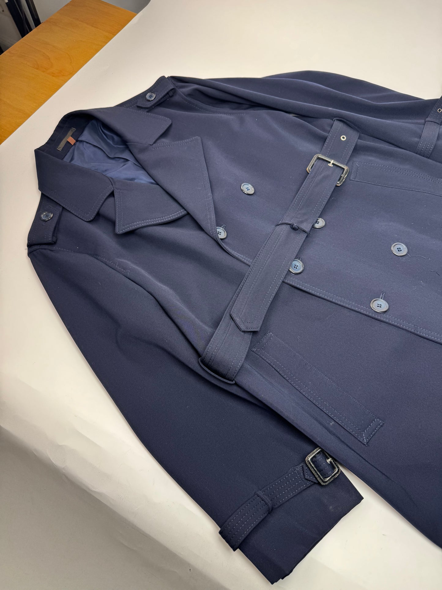 Vintage Yves Saint Laurent Trenchcoat L Navy