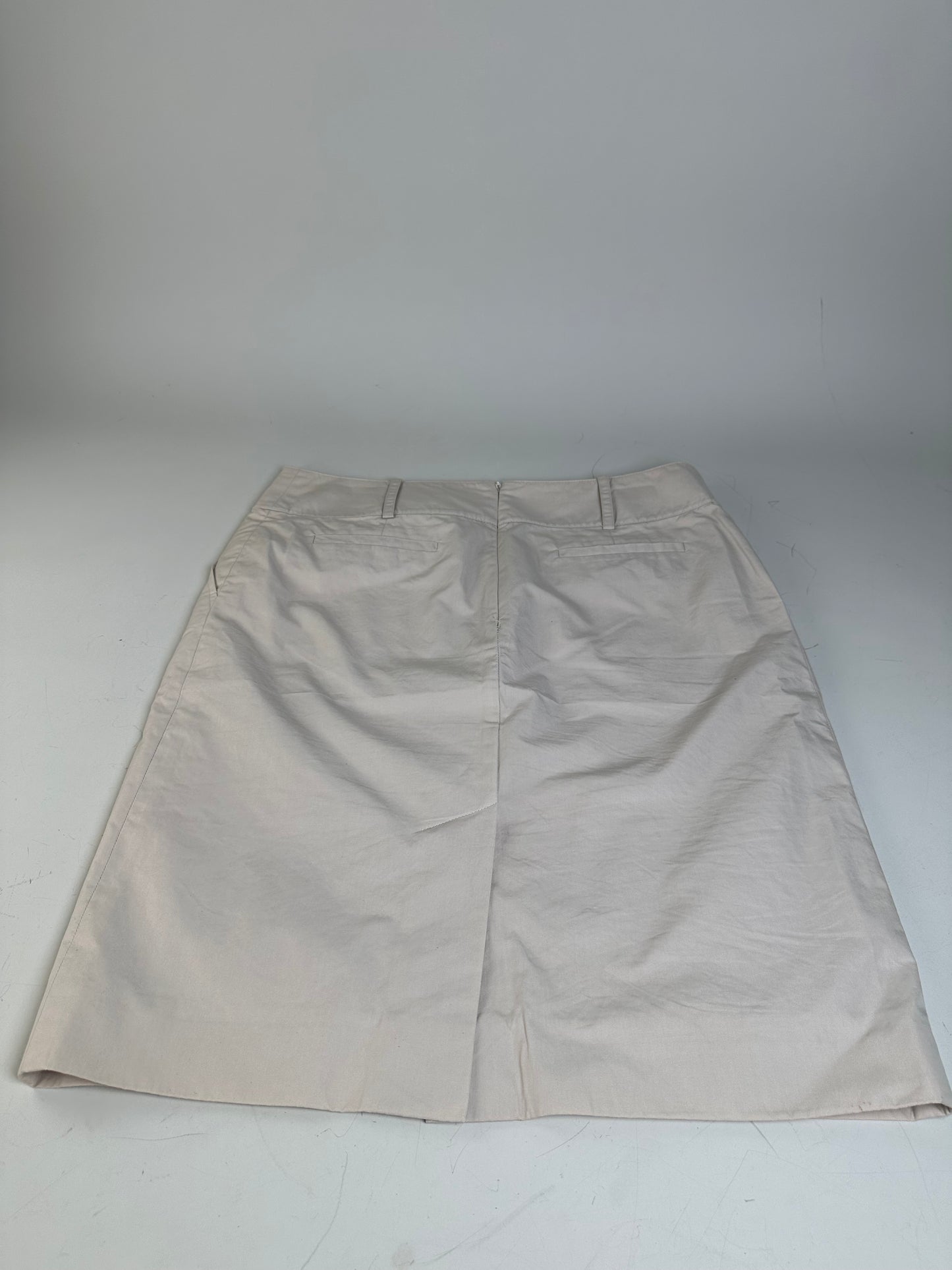 Vintage Celine Cotton Blend Skirt Cream L