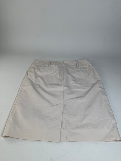 Vintage Celine Cotton Blend Skirt Cream L