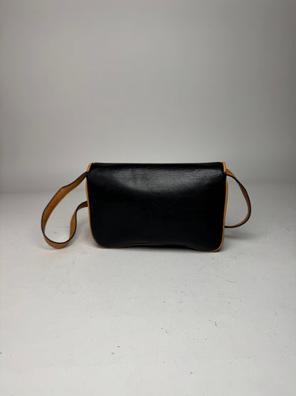 Vintage Celine Triomphe Bag Brown Black 