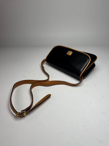 Vintage Celine Triomphe Bag Brown Black 