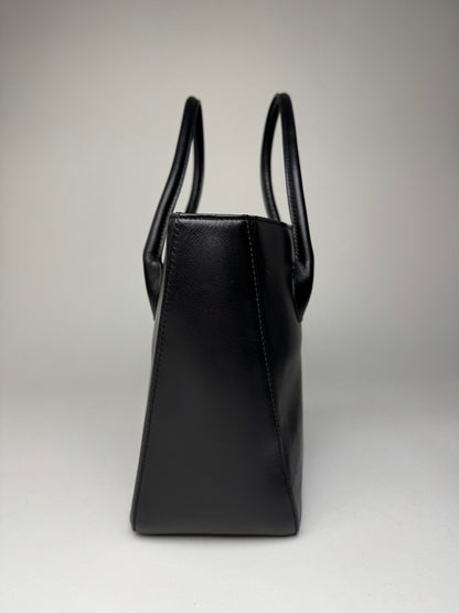 Vintage Issey Miyake Leather Handbag Black