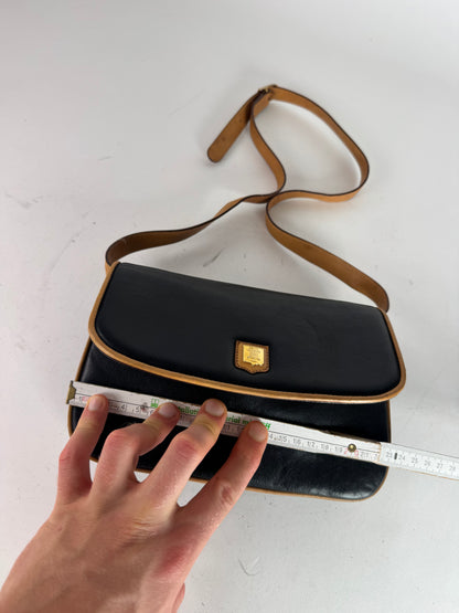 Vintage Celine Triomphe Bag Brown Black 
