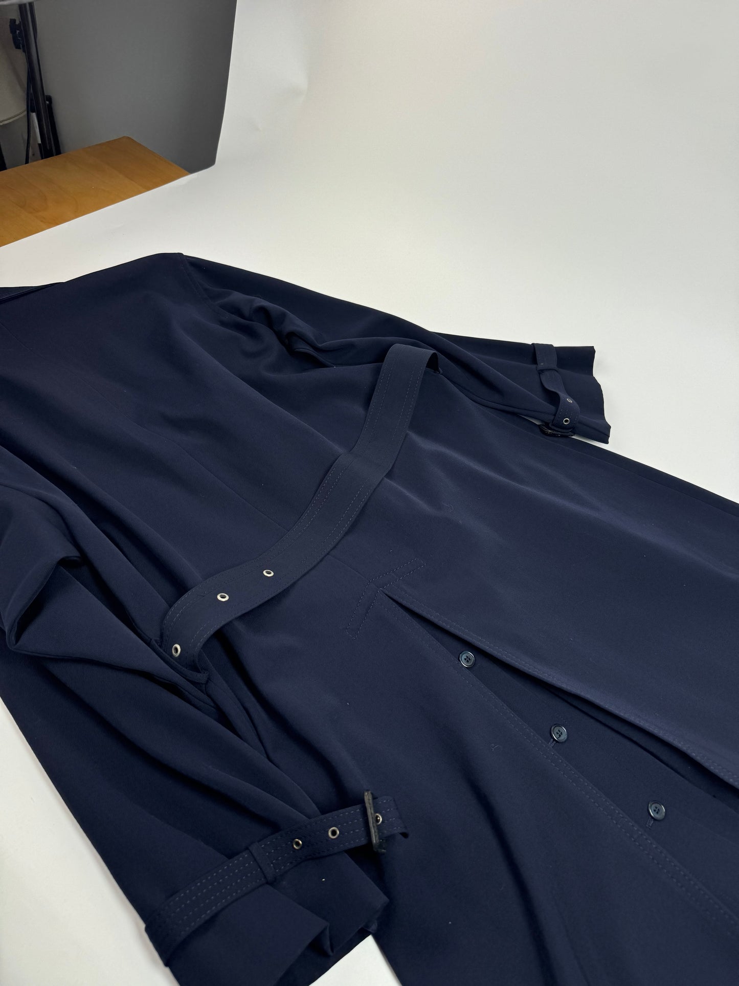 Vintage Yves Saint Laurent Trenchcoat L Navy