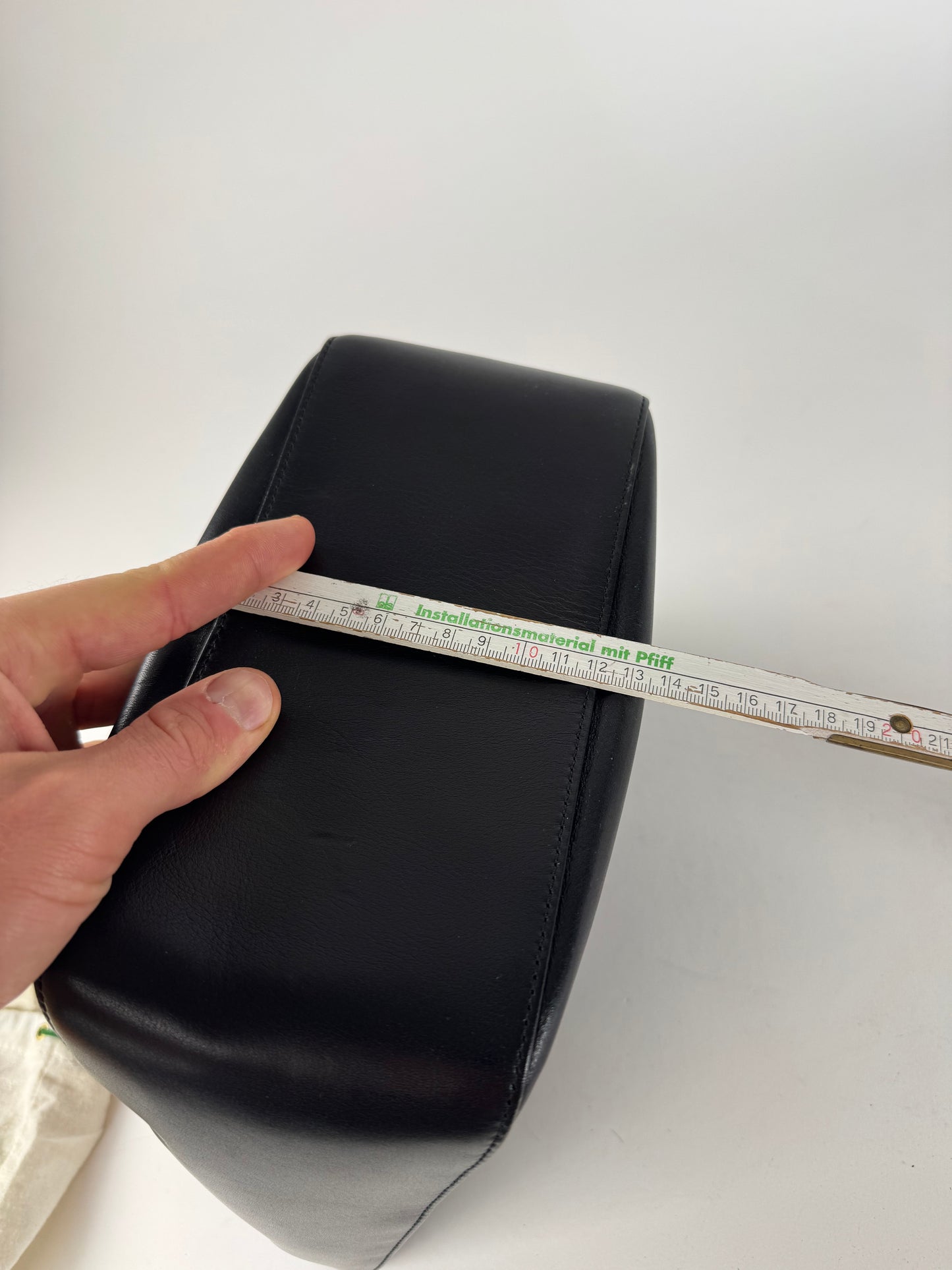 Vintage Issey Miyake Leather Handbag Black