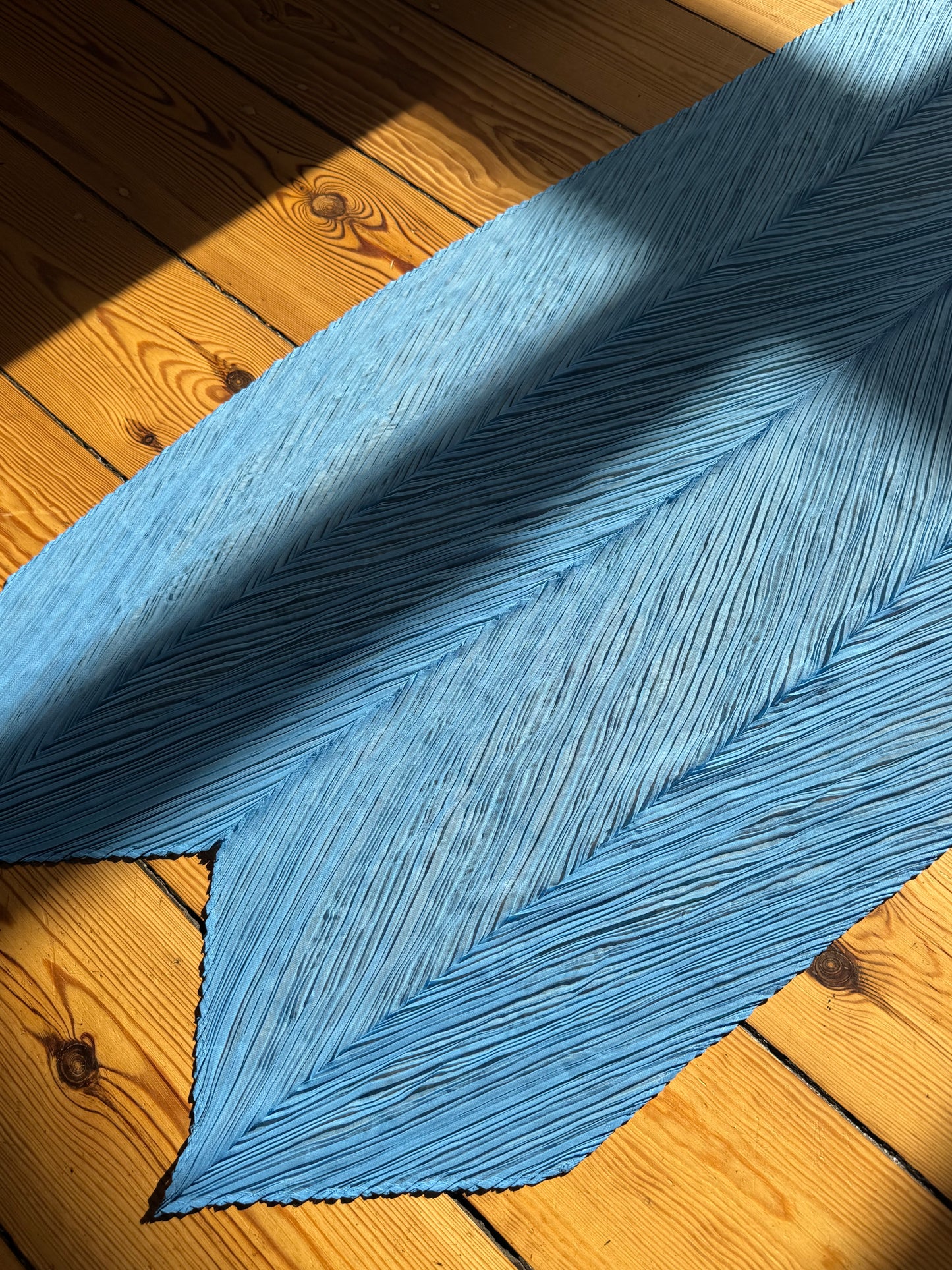 Vintage Issey Miyake Pleats Please plissee cloth Blue