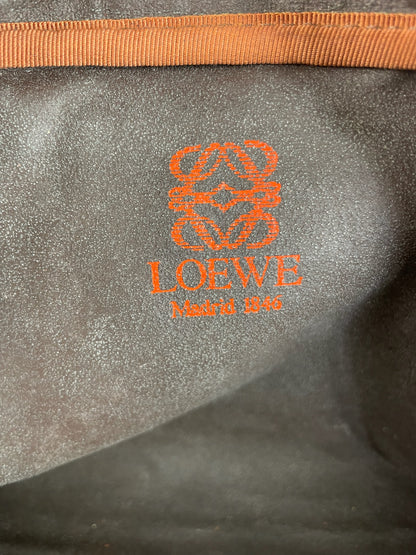 Vintage Loewe Leather Cosmetic Case Yellow Gold