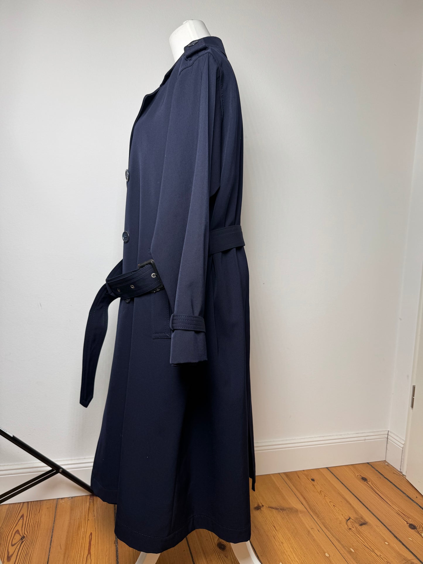 Vintage Yves Saint Laurent Trenchcoat L Navy