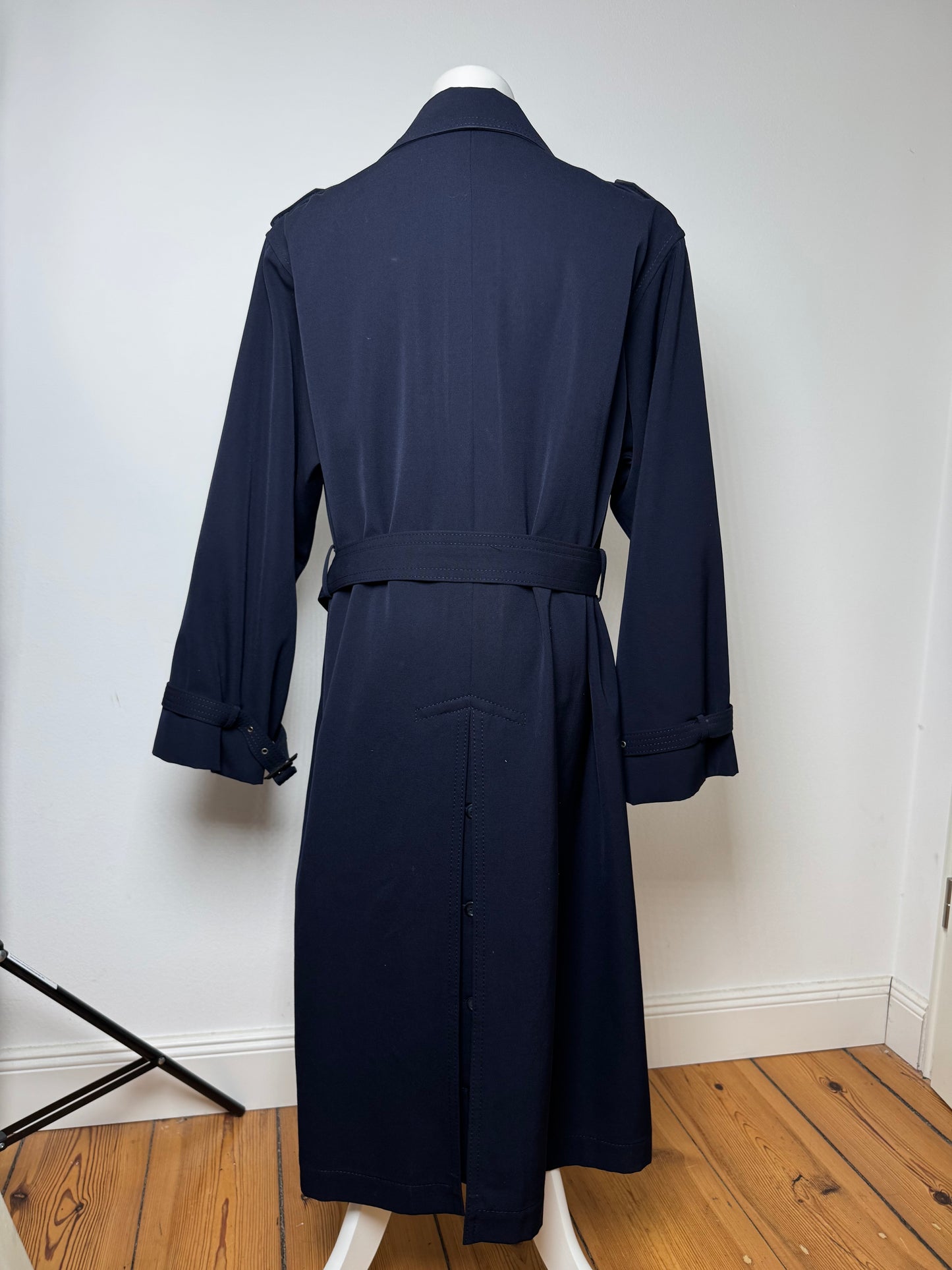 Vintage Yves Saint Laurent Trenchcoat L Navy