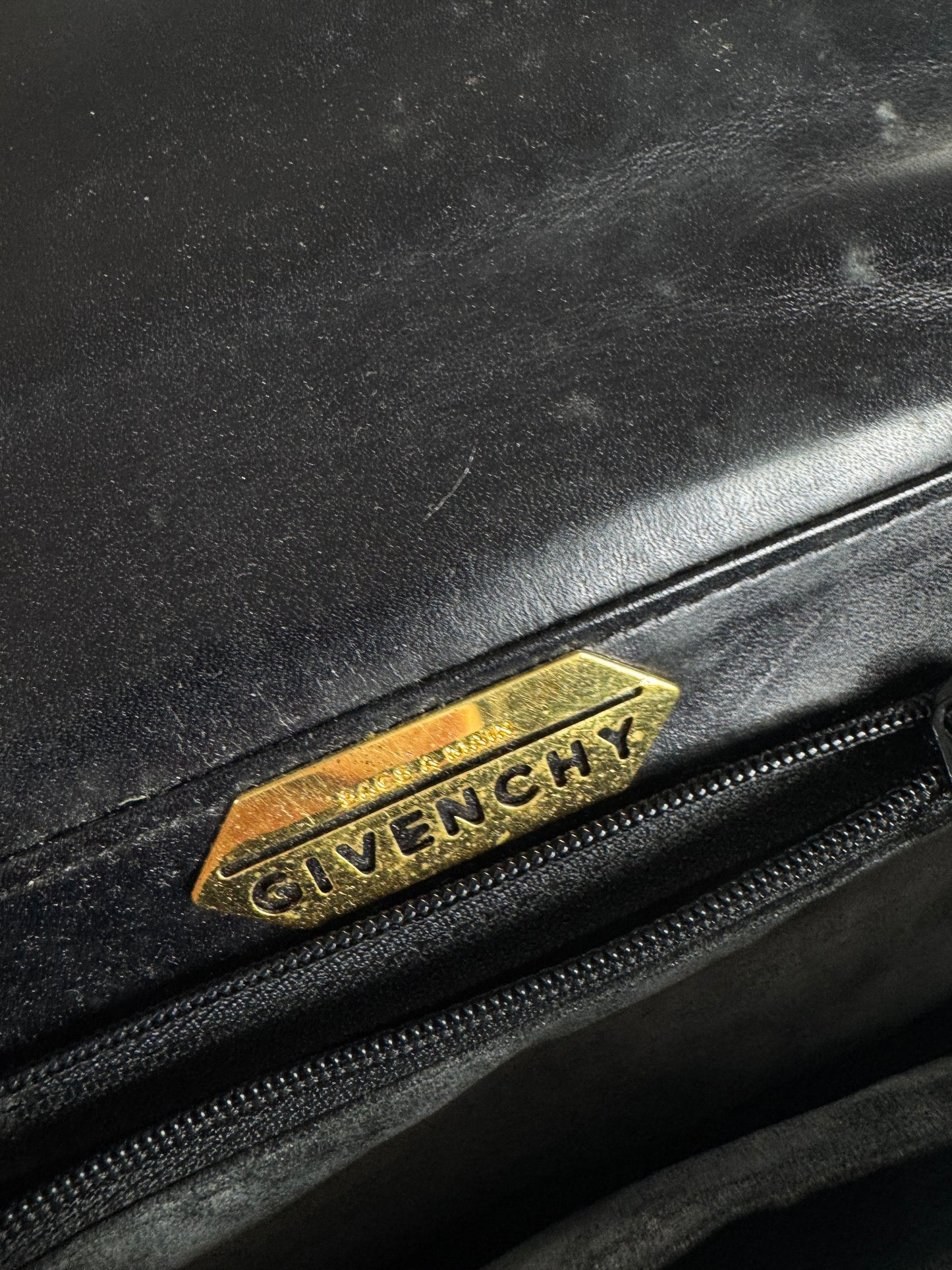 Vintage Givenchy Leather Bag Black