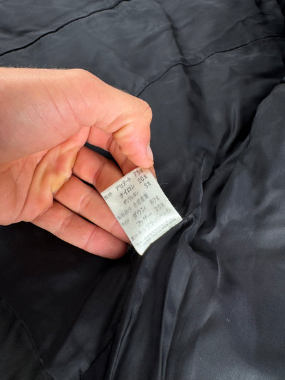 Vintage Courreges Puffer Leather Jacket 38/M black